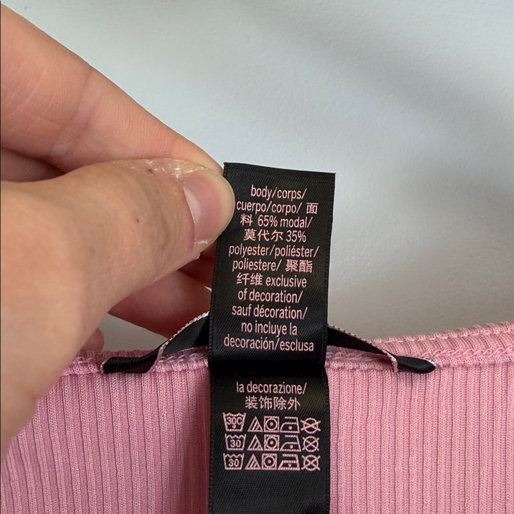 NWT Victorias Secret Long Sleeve Cropped Wrap Shirt - Picture 3 of 6
